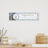 Boy Teddy Bear Baby Shower Banner Boy Poster (Küche)