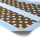 Boy Teddy Bear Baby Shower Banner Boy Poster (Ecke)