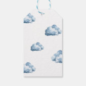 Boy Teddy Bear Baby Shower Danke für die Geschenkm Geschenkanhänger (Rückseite)