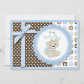 Boy Teddy Bear Blank Card (Vorderseite)