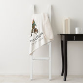 Boy Teddy Bear Blue Baby Dusche Bläsernasse Rustik Sherpadecke (Beispiel)