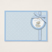 Boy Teddy Bear Danke für das Geschenk Tag (Rückseite)