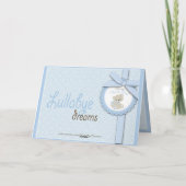 Boy Teddy Bear Danke Karte (Rückseite)