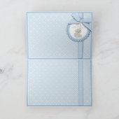 Boy Teddy Bear Danke Karte (Innenseite)