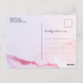 Boy Teddy Bear Niedlich Virtual Baby Dusche Einlad Postkarte (Rückseite)