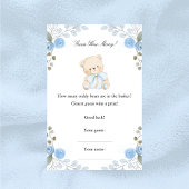 Boy Teddy Bear rät wie viele Baby Showspiele