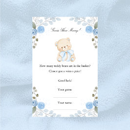 Boy Teddy Bear rät wie viele Baby Showspiele