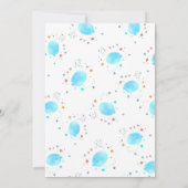 Boy Teddy Bear wir können frühes Abwarten Baby Dus Einladung (Rückseite)