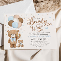 Boy Teddy Bear wir können frühzeitig abwarten Baby