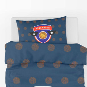 Boy Teen Basketball Ball Sport Blue Red Athlete Kissenbezug