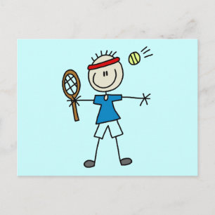 Boy Tennis Player Shirts und Geschenke Postkarte