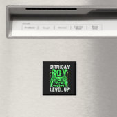 Boy Time to Level Up Video Game Birthday Boys Yout Magnet (In Situ (Geschirrspüler))