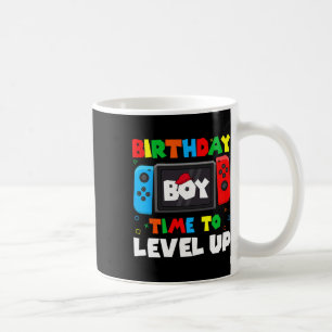 "Boy Time to Level Up Video Game Birthday Gamer 4 Kaffeetasse