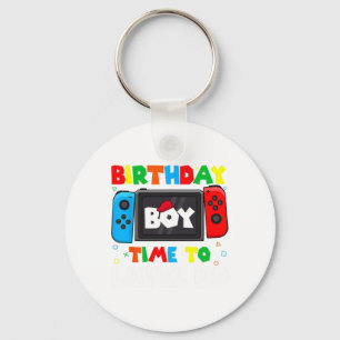 "Boy Time to Level Up Video Game Birthday Gamer 4 Schlüsselanhänger