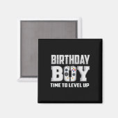 "Boy Time to Level Up Video Game Birthday Gamer 5 Magnet (Vorderseite/Rückseite)