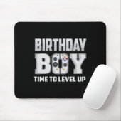 "Boy Time to Level Up Video Game Birthday Gamer 5 Mousepad (Mit Mouse)