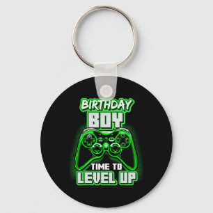"Boy Time to Level Up Video Game Birthday Gamer 6 Schlüsselanhänger