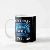 Boy Time to Level Up Video Game Birthday Gamer Boy Kaffeetasse (Links)
