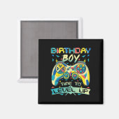 Boy Time to Level Up Video Game Birthday Gamer Boy Magnet (Vorderseite/Rückseite)