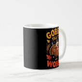 Boy Toddler Gobble Till You Wobble Turkey Funny Th Kaffeetasse (VorderseiteRechts)