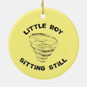 Boy Tornado Keramik Ornament (Hinten)