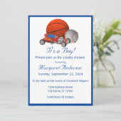 Boy Toys Einladung (Stehend Vorderseite)