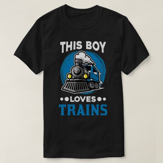 Boy Train Locomotive T-Shirt (Design vorne)