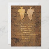 Boy trifft auf Einladung von Boy Gay Hochzeit (Rückseite)