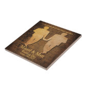 Boy trifft Boy Gay Wedding Gift Tile für Grooms Fliese (Seite)