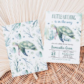 Boy Turtle Baby Shower Einladung
