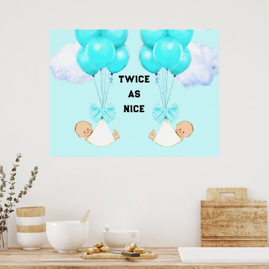 Boy Twins Poster (Küche)