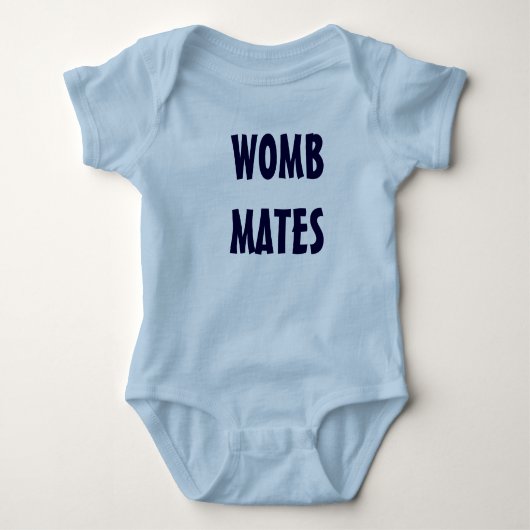 Boy Twins - WOMB MATES Baby Strampler (Vorderseite)