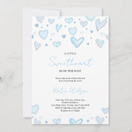 Boy Valentine Baby Shower Einladung