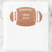 Boy valentine - Fußballaufkleber mit Namen Ovaler Aufkleber (Tasche)