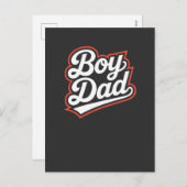 Boy Vater Postcard Baby Boy Ankündigung Neuer Vate (Vorne/Hinten)