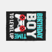 Boy Video Game Geburtstagsparty Fleecedecke (Vorderseite (Horizontal))