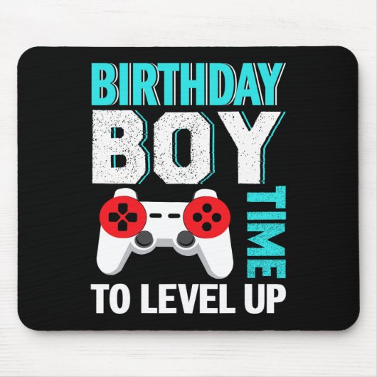 Boy Video Game Geburtstagsparty Mousepad (Vorne)
