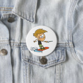 Boy Wakeboarding Fun Summer Water Sports Button (Beispiel)