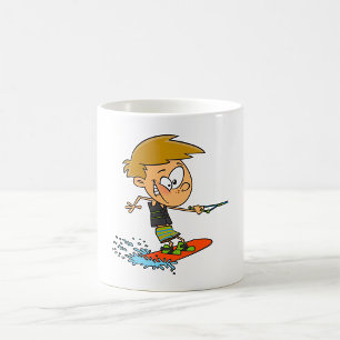 Boy Wakeboarding Fun Summer Water Sports Kaffeetasse