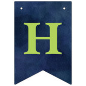 Boy Watercolor Dinosaur Happy Birthday Banner (Zweite Fahne)