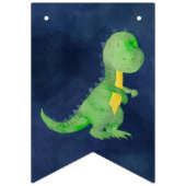 Boy Watercolor Dinosaur Happy Birthday Banner (Erste Fahne)
