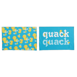 Boy Watercolor Rubber Duck Pillowcase Set Kissenbezug