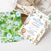 Boy Wild One Safari Einladung