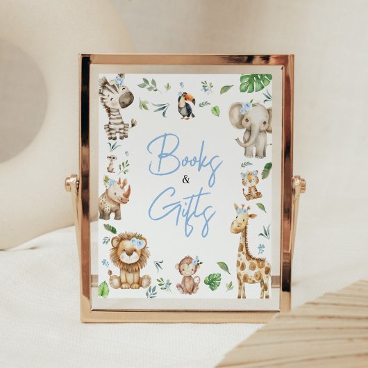 Boy Wild One Safari Kinderdusche Bücher und Gesche Poster