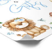 Boy Wild One Safari Kinderdusche Bücher und Gesche Poster (Ecke)