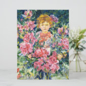 Boy With Red Peony Blume (von Robert Reid) Karte (Stehend Vorderseite)