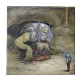 "Boy with Troll" von John Bauer Fliese (Vorderseite)