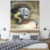 "Boy with Troll" von John Bauer Leinwanddruck (Insitu (Schlafzimmer))