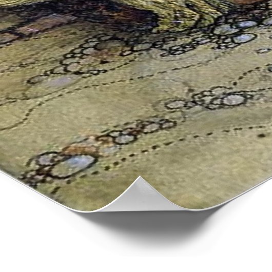 "Boy with Troll" von John Bauer Poster (Ecke)