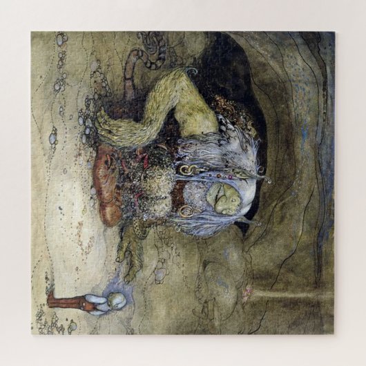 "Boy with Troll" von John Bauer Puzzle (Horizontal)